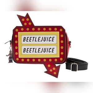 Loungefly Beetlejuice Graveyard Sign Crossbody Bag 🪦
